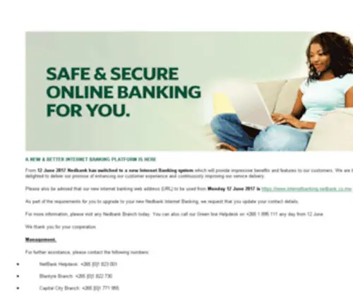 Netbank.mw(Internet Banking) Screenshot