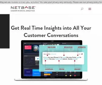 Netbase.com(Powered Consumer and Market Intelligence) Screenshot