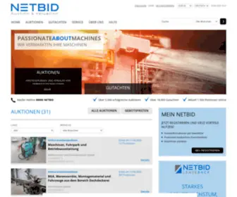 Netbid.com(NetBid Industrieauktionen) Screenshot