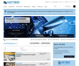 Netbid.de(Online Industrieversteigerungen von GebrauchtmaschinenNetBid Industrieauktionen) Screenshot