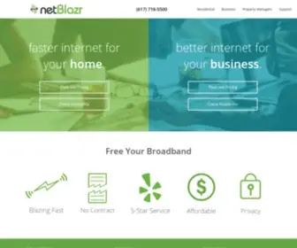 Netblazr.com(NetBlazr Boston Internet) Screenshot