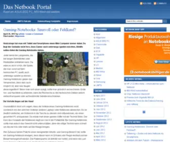 Netbook-Portal.de(Netbook Portal mit News zu ASUS EEE PC) Screenshot