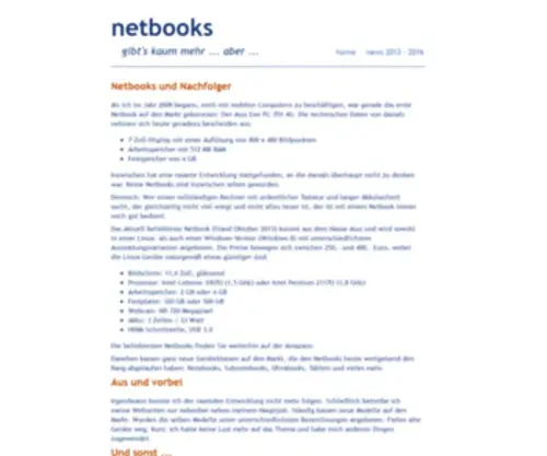 Netbookinfos.de(Ein Rückblick) Screenshot