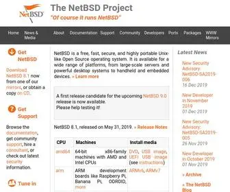 Netbsd.org(The NetBSD Project) Screenshot
