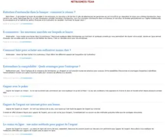 Netbusiness-Team.com(Toute l'actu des solutions r) Screenshot