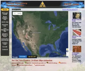 Netc.com(Nuclear Emergency Tracking Center) Screenshot