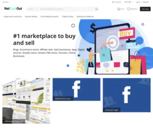 Netcashout.com.ng(Digital and PhysicalMarketplace) Screenshot