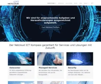 Netcloud.ch(ICT-Lösungen, Services, Cloud, Managed Services) Screenshot