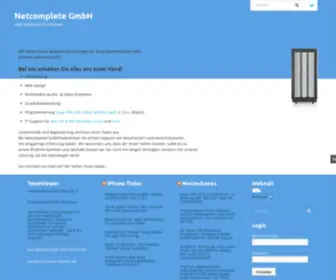 Netcomplete.ch(Web hosting & it solutions) Screenshot