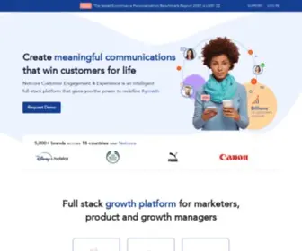 Netcorecloud.com(Netcorecloud's customer experience platform) Screenshot