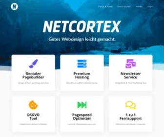 Netcortex.io(Gutes Webdesign leicht gemacht) Screenshot