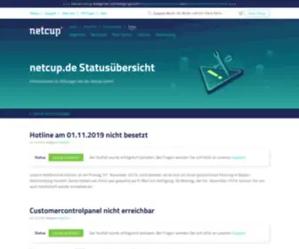 Netcup-Status.de(Netcup.de Status) Screenshot