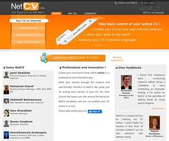 Netcv.org(Your CV on the Net) Screenshot
