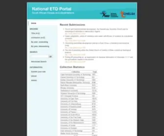 Netd.ac.za(South African National ETD Portal) Screenshot