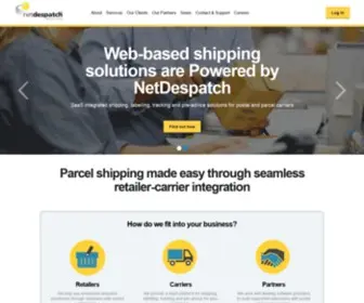 Netdespatch.com(SaaS integrated shipping) Screenshot