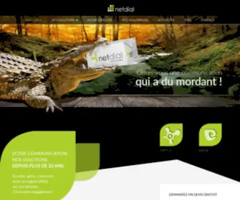 Netdial.ch(Netdial, agence de communication WEB & PRINT n°1 au Jura, Delémont, Moutier et Porrentruy) Screenshot