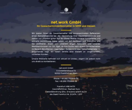 Netdotwork.de(Performance Network for Display) Screenshot