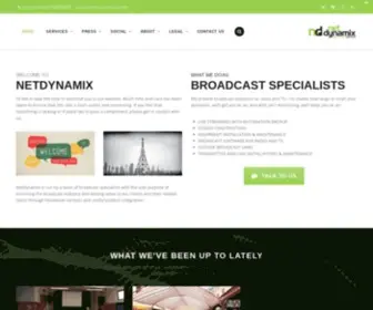 Netdynamix.co.za(The Broadcast Specialists) Screenshot