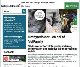 Netdyredoktor.dk(Din dyrlæge på nettet) Screenshot