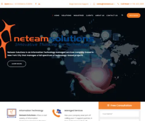 Neteamsolutions.com(Neteam Solutions) Screenshot