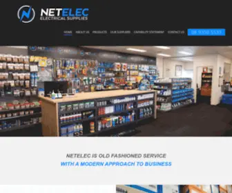 Netelec.com.au(Electrical Wholesale Perth) Screenshot