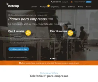 Netelip.com(Telefonía IP para empresas en España) Screenshot
