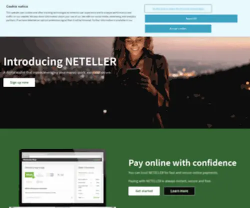 Neteller.com(Home ) Screenshot