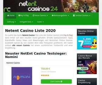 Netentcasinos24.com Screenshot