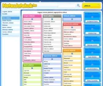 Netesjatekok.hu(Online játékok) Screenshot