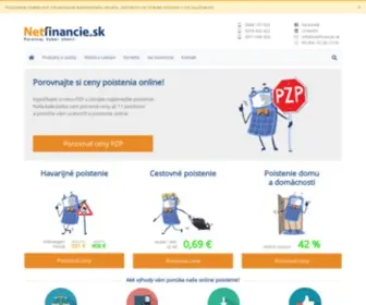 Netfinancie.sk(Najvýhodnejšie online poistenie) Screenshot