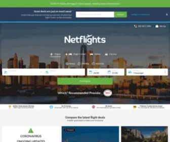 Netflights.com(Cheap flights 2022/2023 compare & book a flight ticket & flight deals) Screenshot