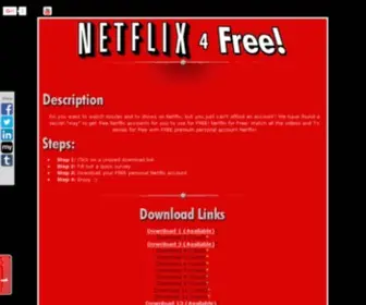 Netflix4Free.net(Netflix 4 Free) Screenshot