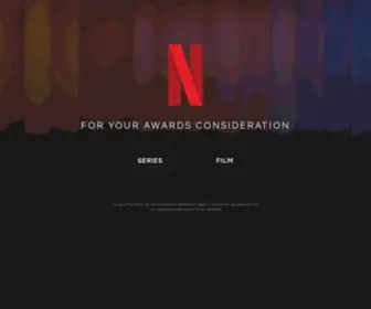 Netflixawards.com(Netflix Awards FYC) Screenshot