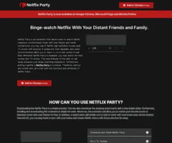 Netflixparty.me(Netflix Party) Screenshot