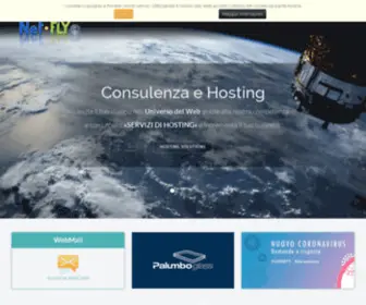 Netfly.it(Hosting, Web Design, SEO, E-commerce, CGI 3D, Consulenza) Screenshot