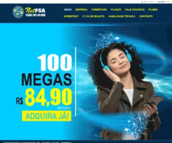 Netfsa.com.br(Internet Fibra Óptica) Screenshot