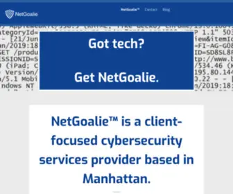 Netgoalie.com(Netgoalie? Home) Screenshot