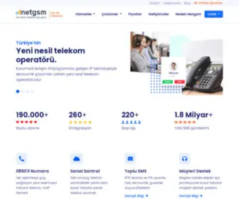 Netgsm.com.tr(Yeni Nesil Telekom Operatörü) Screenshot