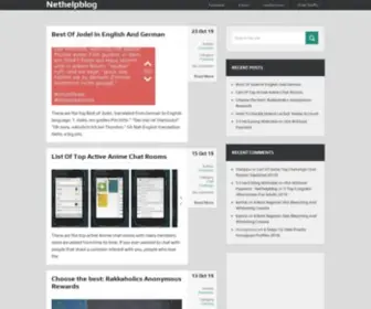 Nethelpblog.com(Top Tech DIYs) Screenshot