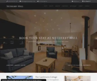 Netherbyhall.co.uk(Luxury Apartments & Holiday Homes at Netherby Hall) Screenshot