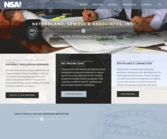 Netherlandsewell.com(Netherland Sewell & Associates (NSAI)) Screenshot