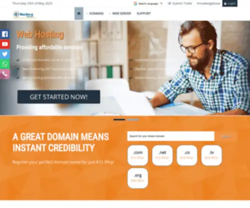 NethraDomain.com(Professional web hosting) Screenshot