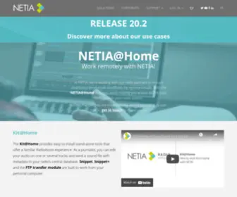 Netia.com(Logiciels d'automation et de diffusion radio) Screenshot