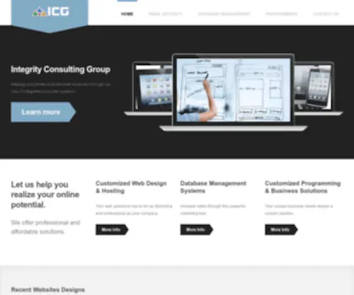 Neticg.com(Integrity Consulting Group) Screenshot