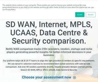 Netify.co.uk(SD WAN & Cybersecurity Comparison Marketplace) Screenshot