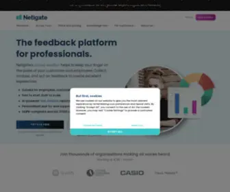 Netigate.se(Netigate customer and employee feedback platform) Screenshot