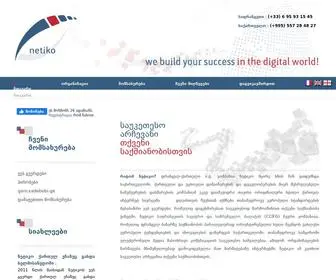 Netiko.ge(We build your success in the digital world) Screenshot