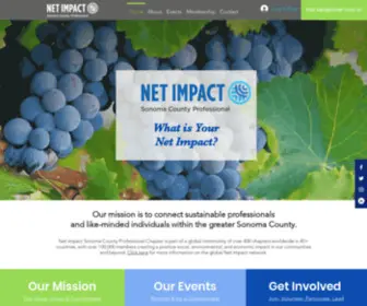 Netimpactsonoma.org(Creating positive impact in Sonoma County) Screenshot