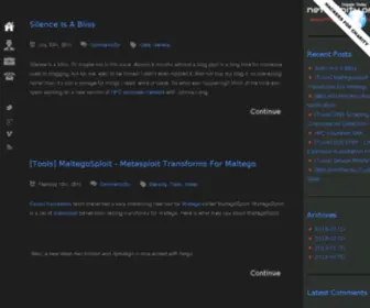 Netinfinity.org(Infosec and code blog) Screenshot