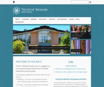 Netivotshalom.org(Congregation Netivot Shalom in Berkeley) Screenshot